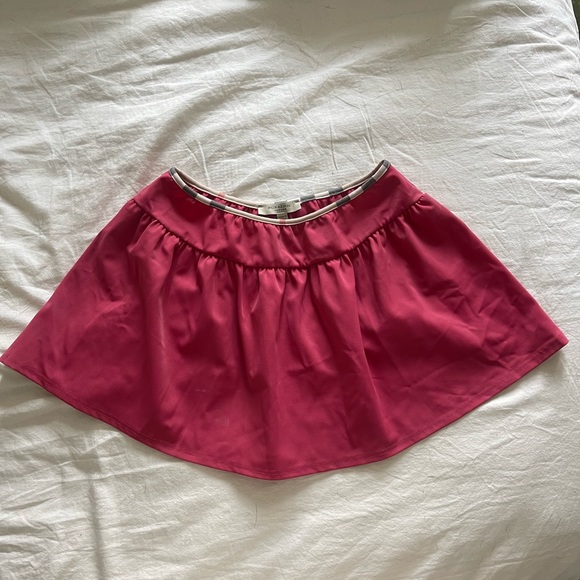 Burberry Other - Vintage Burberry Iconic Check Pink Swim Skirt Coverup